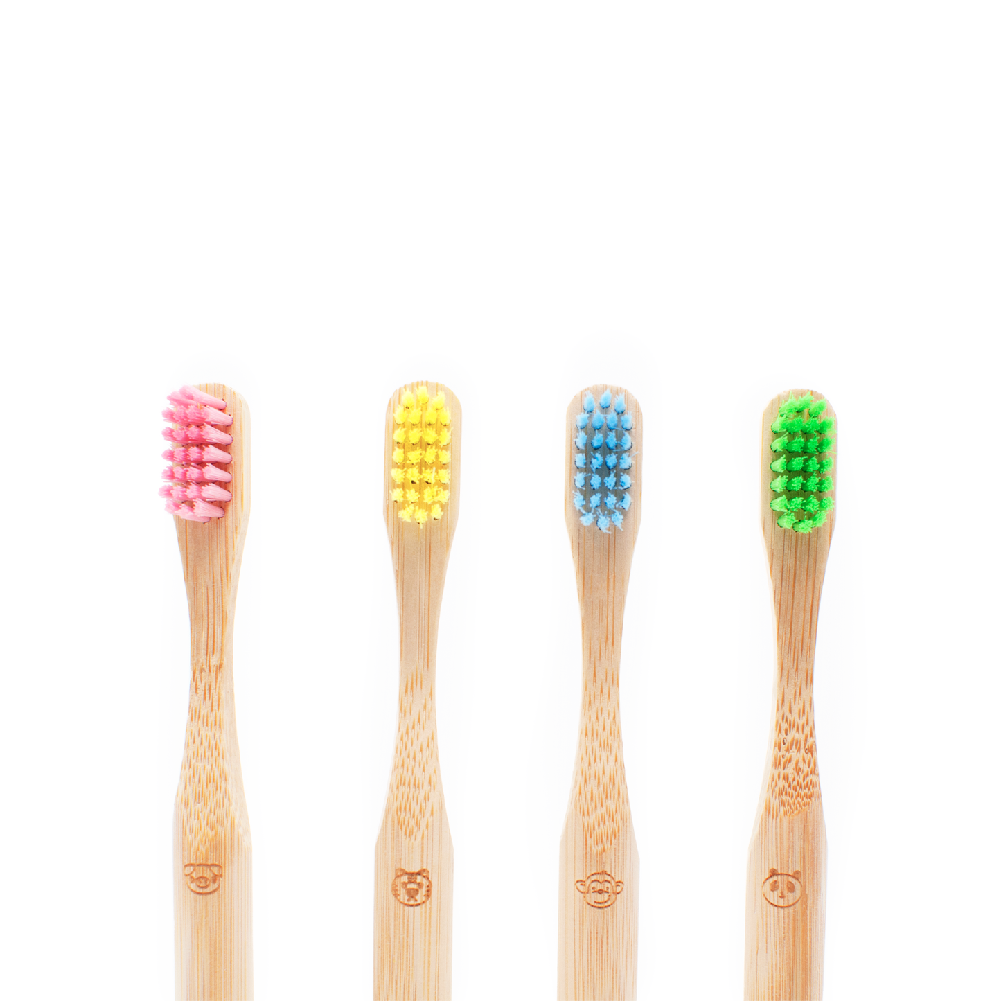 Bamboo Round Toothbrush - Soft - Set of 4