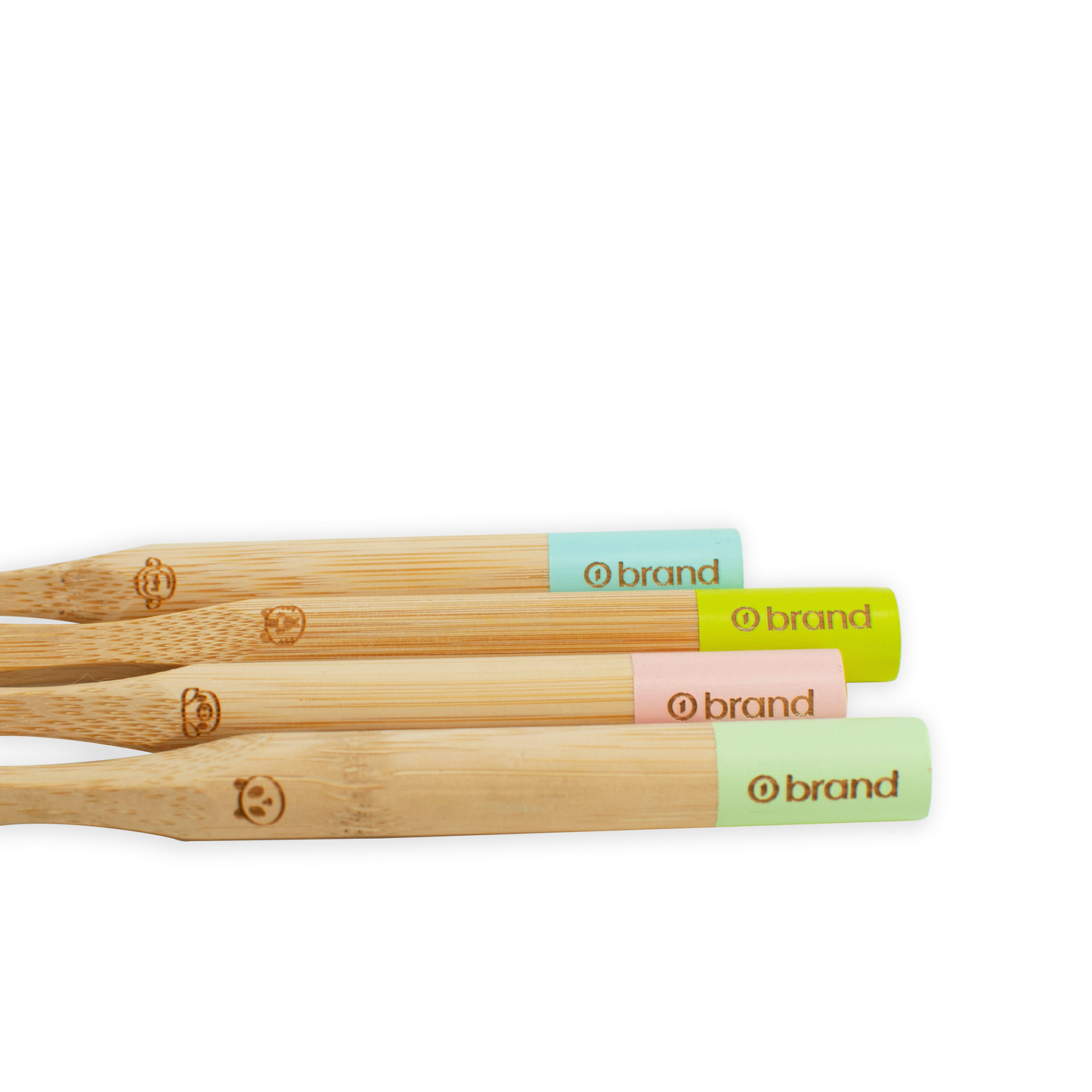 Bamboo Round Toothbrush - Soft - Set of 4