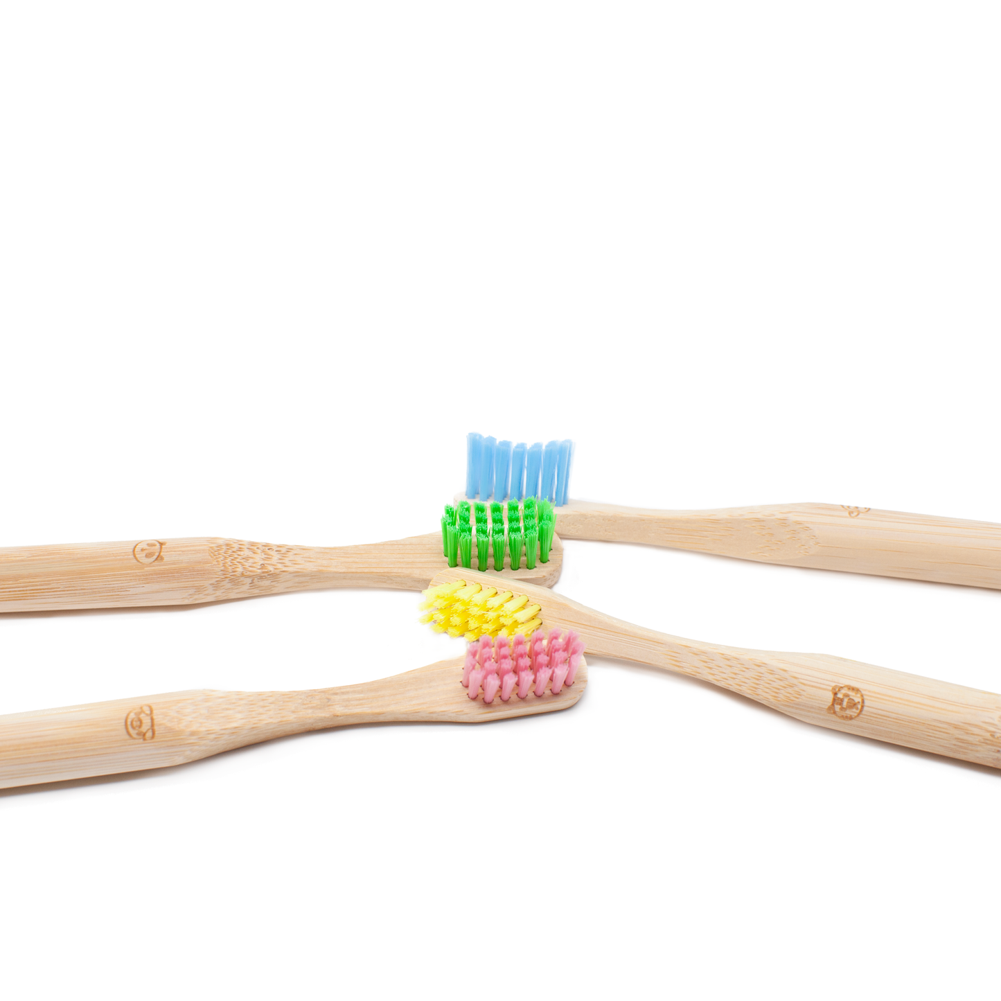 Bamboo Round Toothbrush - Soft - Set of 4